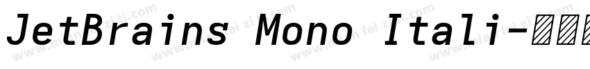 JetBrains Mono Itali字体转换